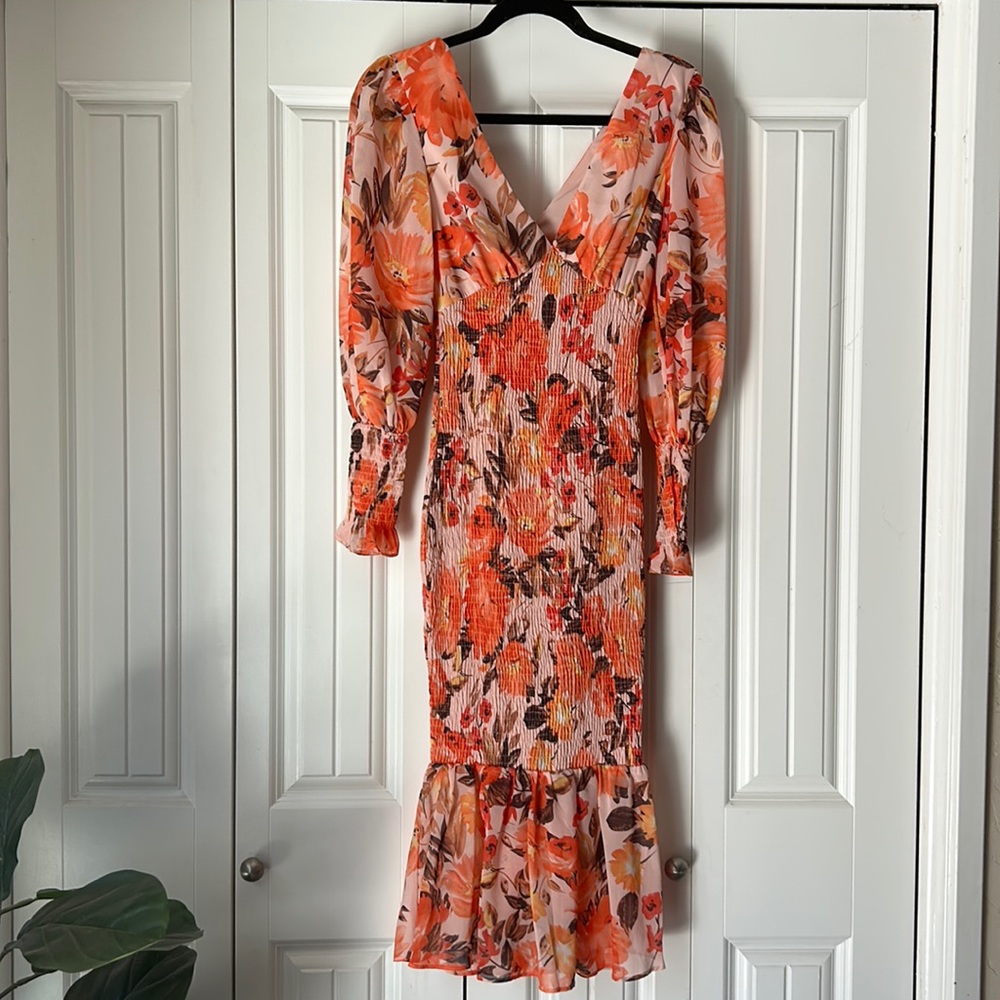 Runway Scout Long Sleeve Smocked Dress